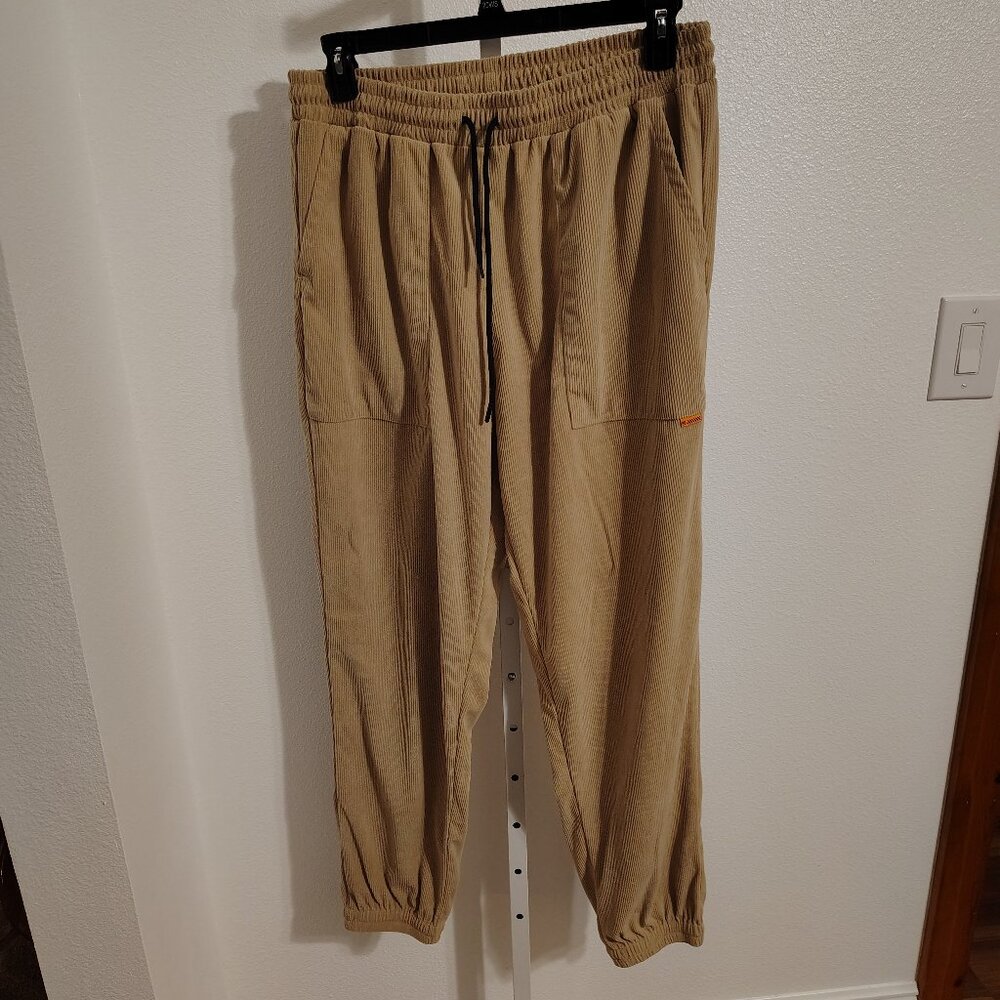 Men's Corduroy Pants Size 40 Polyester Cargo Athletic Joggers